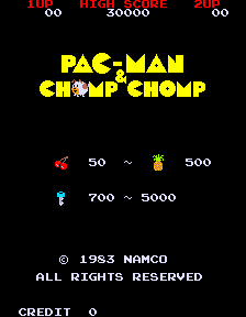 Pac-Man & Chomp Chomp Title Screen